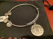 Yankee Stadium MLB Alex and Ani Rafaelian Silver Charm Bangle Bracelet NEW