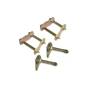 Rear EFS Greaseable Leaf Springs Shackles + Pins for Mitsubishi Pajero SWB NA NG