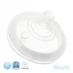 【BASILIC 貝喜力克】全矽膠大寬口仿乳奶嘴-S圓孔(超值四入組)