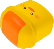 Little Yellow Duck Trash Can Car Trash Can Trashcan for Desktop Car Waste Paper Can Small Storage Jar Cute Trash Can Waste Basket Table Dustbin Plastic Girl Wastebasket with Cover Parliky