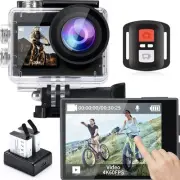 icefox Action Camera 4K 60FPS 20MP, Underwater with EIS,5XZoom