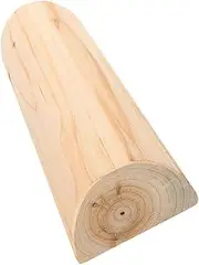 GARVALON Sauna Pillow Wooden Lumbar Support Ergonomic Neck Pillow Solid Wooden Pillow for Adults