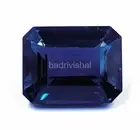 Wonderful Emerald Cut Certified 13 Ct Natural Royal Blue Sapphire Gemstone EUW