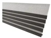 Amerimax 6380X 36" Grey Steel Mesh Hoover Dam Gutter Cover Guards - Pack of 8