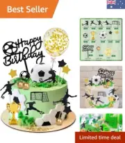 29pcs Soccer Cake Topper Soccer Ball Player Cake Decorations Soccer Figurine ...