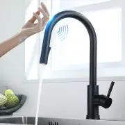 AGSIVO Smart Touch Kitchen Sink Faucet with Pull Down Sprayer Motion Sensor Cold and Hot Mixed Tap SUS 304 Stainless Ste