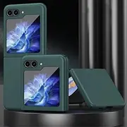 Folding Case for Samsung Galaxy Z Flip5 Z Flip 4 3 Flip4 Flip3 5G Matte Phone Case Full Protection Cover,Green,for Galaxy Z Flip 3