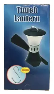 Indoor/Outdoor Touch Lantern w/Ground Spike Battery Powered +Free Bonus 'S' Hook