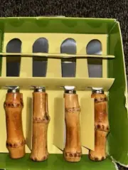 Boston Warehouse Sunset Palms Natural Bamboo Spreaders Set of 4 Model#41978 (51)