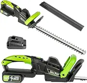 MYLEK Cordless Hedge Trimmer 20v Electric Cutter, 51cm Cutting Length, 16mm Easy Cut Capacity, Lightweight Garden Handheld, 4000mAh Lithium-Ion Battery, UK Electric Fast Charge