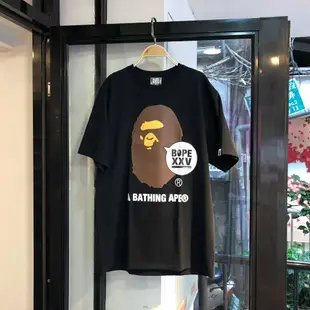 A Bathing Ape BAPE XXV Ape Head Tee Black 25週年 黑色