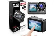 SJCAM SJ10PRO 4K60FPS 2.4Ghz/5Ghz Action Camera, 5m Body Waterproof Underwater Camera, 2.33'' Touch Screen 170 FOV Sports Camera with 6-aixs Stabilization