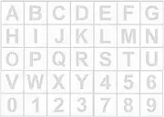 Jindizi Letter Stencils Numbers Craft Stencils, 36 PCS Letter and Number Templates, Reusable Plastic Uppercase Letter Stencils, Letters and Numbers Stencil Kit for Scrapbook, DIY Craft, Art Projects Decoration (7.6cm/2.9in)