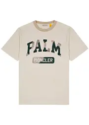 Moncler Genius 8 Moncler Palm Angels Logo Cotton T-shirt - White S