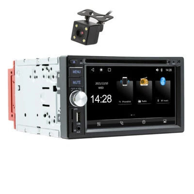 Car Stereo Radio For Apple Carplay Double Din MP5 Player Bluetooth FM W/Camera (for: Fiat)