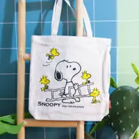 在飛比找蝦皮商城精選優惠-《史努比Snoopy》🇯🇵日本商品 側拉鍊帆布tote包 帆