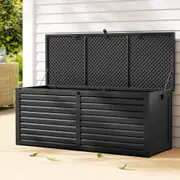 Outdoor Storage Box 390L Container Lockable Toy Tools Shed Deck Garden