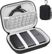 Toshiba Canvio External HDD Carrying Case 1-4TB 2.5" Shockproof Travel Bag Black