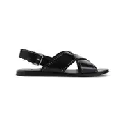 [Church'S] Church'S-Black Calf Leather Oksana Met Sandal-Donna 36 IT