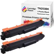 2-Pack Black Compatible Toner Cartridge for Brother TN-253BK TN253BK (2,500 Pages) for DCPL3510CDW HLL3230CDW HLL3270CDW MFCL3745CDW MFCL3750CDW MFCL3770CDW