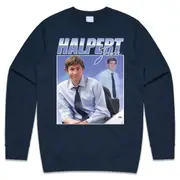 Jim Halpert Homage Jumper Sweater Sweatshirt US Office TV Show Retro 90's Vintage Funny CrewneckHoodie sweatshirt