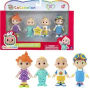 CoComelon 4 Figure Pack 3 Inch Figures JJ Tomtom Doll Play Gift Set