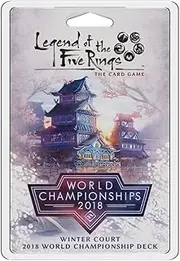 Fantasy Flight Games Fantasy Flight Legend of The Five Rings Winter Court 2018 World Championship Deck Card Game