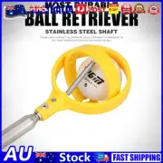 Golf Ball Retriever 8 Sections Telescopic Golf Ball Picker Tool (Yellow) AU