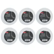 6x Jasart Studio 10" Rnd Cotton Acrylic Painting Canvas Panel Board 380GSM WH