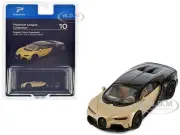 BUGATTI CHIRON SUPERSPORT GOLD & BLACK 1/64 DIECAST MODEL CAR BY POSTERCARS H10B