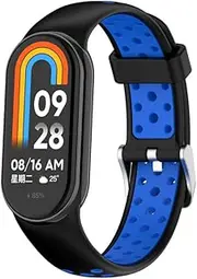 [Gheper] Replacement Soft Flexible Silicone Watch Bands Compatible with Xiaomi Mi Band 8/8 NFC/9/9 NFC Smartwatch Adjustable Strap Sport Wristband Bracelet for Women Men