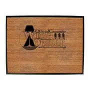 Alcohol Official Campsite Wine Tester - Funny Novelty Doormat Man Cave Floor mat