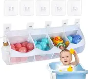 Bath Toy Storage Box – Large Waterproof Toy Organizer For Bathroom, Kids Toy Holder, Easy-to-Clean Mesh Storage Bin | Ideal For Bath Toys, Pool Toys, Baby, And Playroom Organization