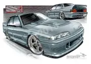 HSV VL SS GROUP A WALKINSHAW A3 FRAMED PRINT WALKY CAR ART MAN CAVE GIFT