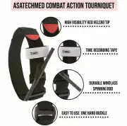 4 Tourniquet Combat w Windlass Clip Swat Hemorrhage Control Free shipping USA
