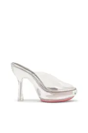 [Diesel] Diesel - D-Lake-Platform mules in TPU and acetate - Sandals - Woman - White 37 White