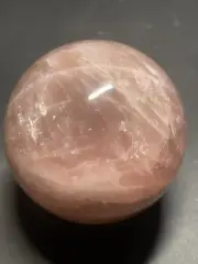 Madagascar Rose Quartz Crystal Sphere Ball Orb 65.6mm, 400g