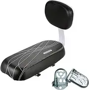 Bicycle Back Seat - Upholstered Saddle with Backrest Child Seat Luggage Rack Rear Seat Cushion Armrest Footrest Safety Bicycle Back Seat Accessory Set Safety Bicycle Accessories for Outdoor Use