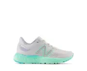 New Balance Girls' Fresh Foam X 880v12 Running Shoes - Light Aluminum/Bright Mint