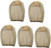 Generic 5pcs Head Net Cover, Comfortable Breathable Fishing Cap for Climbing, Fishing And Hiking, Yellow