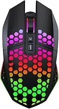 COHEALI 1Pc RGB Wireless Gaming Mouse Low Noise Design with Adjustable Dpi for Comfortable Use for Laptop More Stylish Ergonomic Accessory