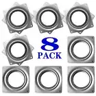 8 Pack 4 Inch Square Lazy Susan Turntable Bearings Rotating Plate for Storage