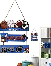 Soccer Wall Art,Baseball Wall Decor | Art Decoration for Nursery Boys Kids Classroom Home Bathroom Living Room