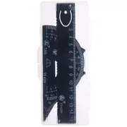 4Pcs/Set Metal Ruler Square Triangle Ruler School Students Drafting Tools Stationery Ruler For School