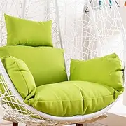 Egg Chair Cushion Replacement, Replacement Cushion for Swing Chair,Removable & Washable Swing Egg Chair Cushion Soft Thicken Hanging Basket Chair Cushions(Green)