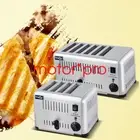Digital Electric 4 or 6 Slice Toaster Burger Bun Toaster Bread Toaster 1-5 Speed