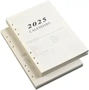 Operitacx Refill Paper A5 Planner Inserts Notebook Paper 6-Hole Notebook Refills Student-Friendly