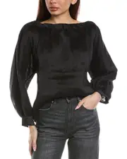 AllSaints Ellie Silk-Blend Top