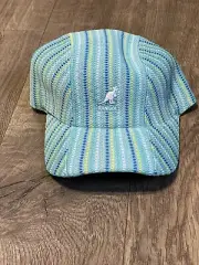 Kangol Kids Striped Knit Unite Flex-fit Baseball Cap Hat Size L Large NWT NEW