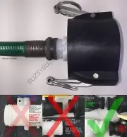 275 330 GALLON IBC TOTE TANK DRAIN ADAPTER 2" Cam Lock x NYLON Garden Hose